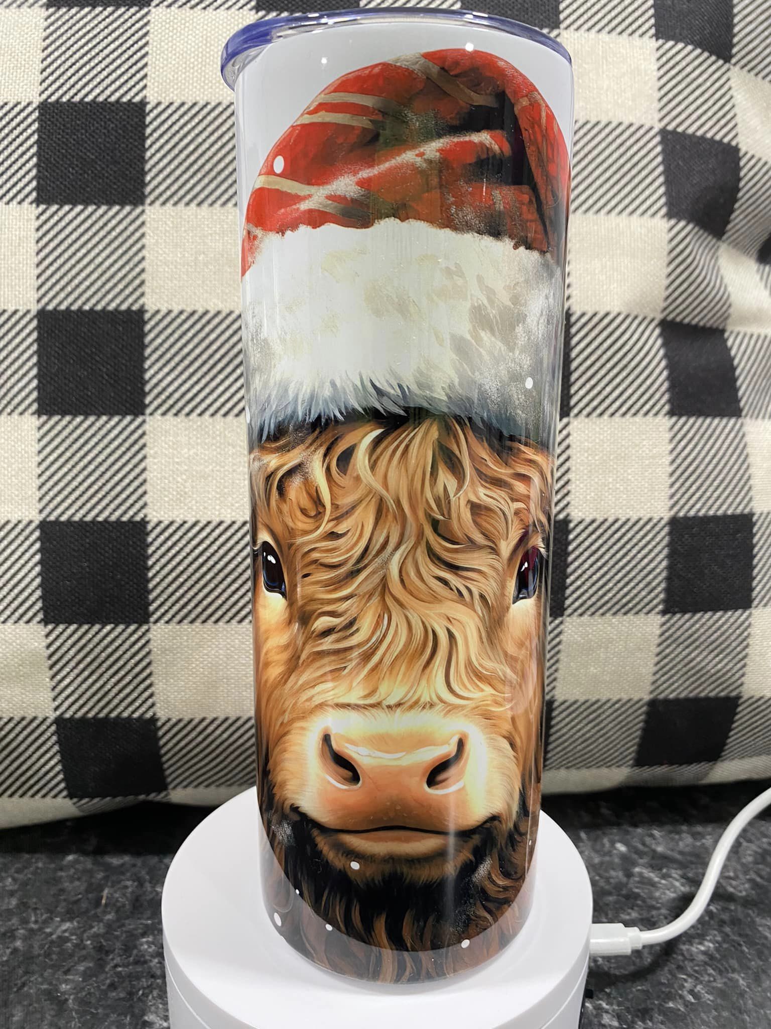 20 oz Santa Cow Tumbler