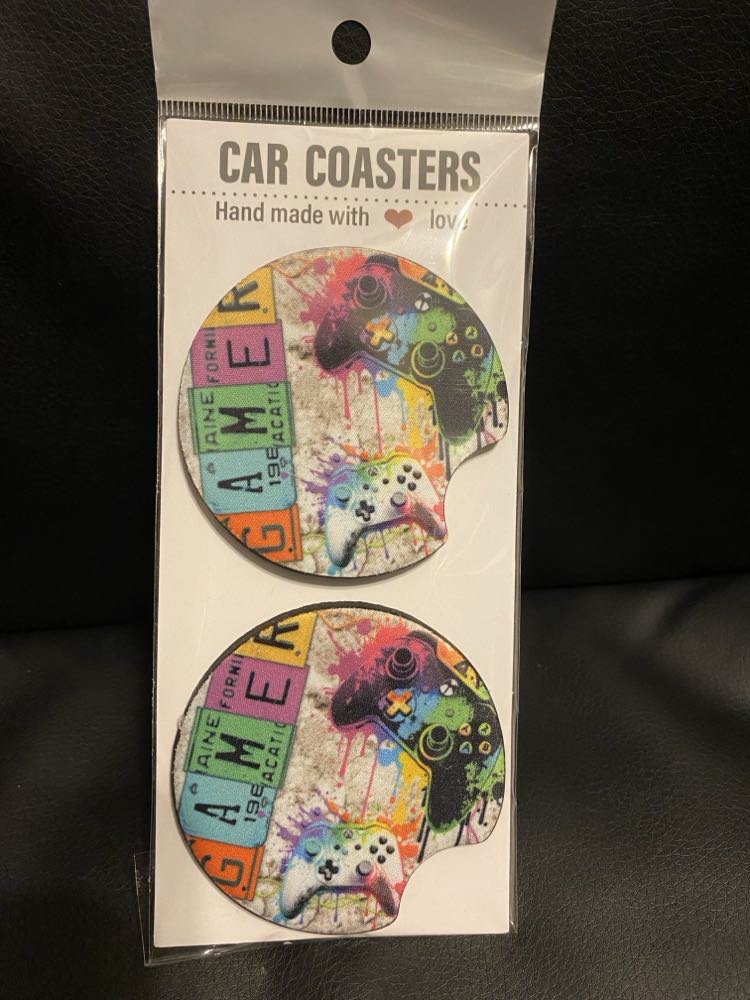 Gamer-Car coasters-set of 2