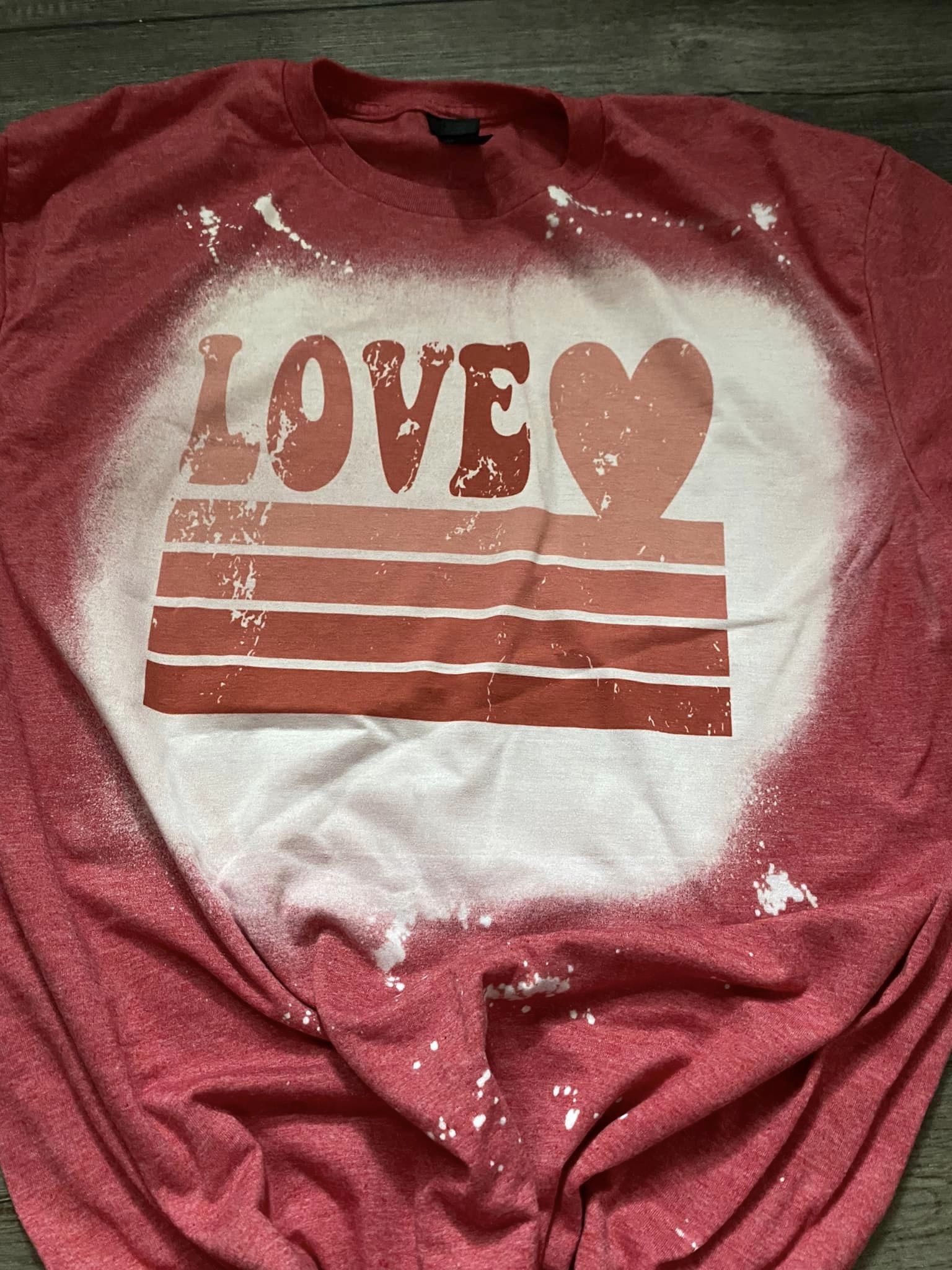 Vintage grunge LOVE Valentine Tshirt