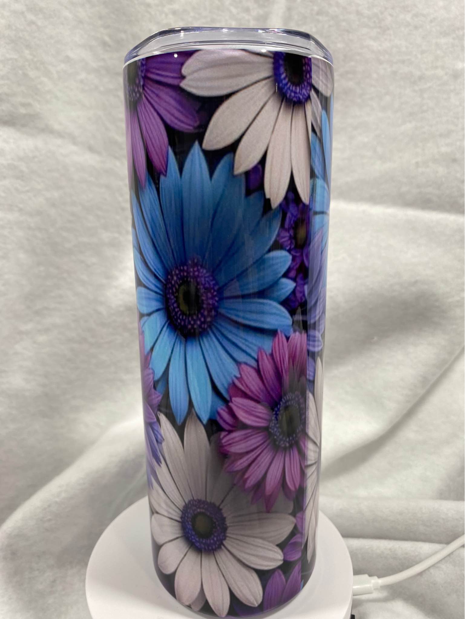 Purple Flowers Tumbler