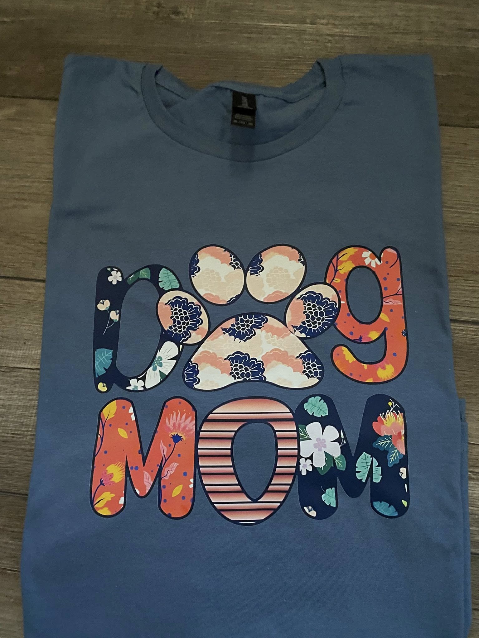 Dog Mom Floral T-shirt