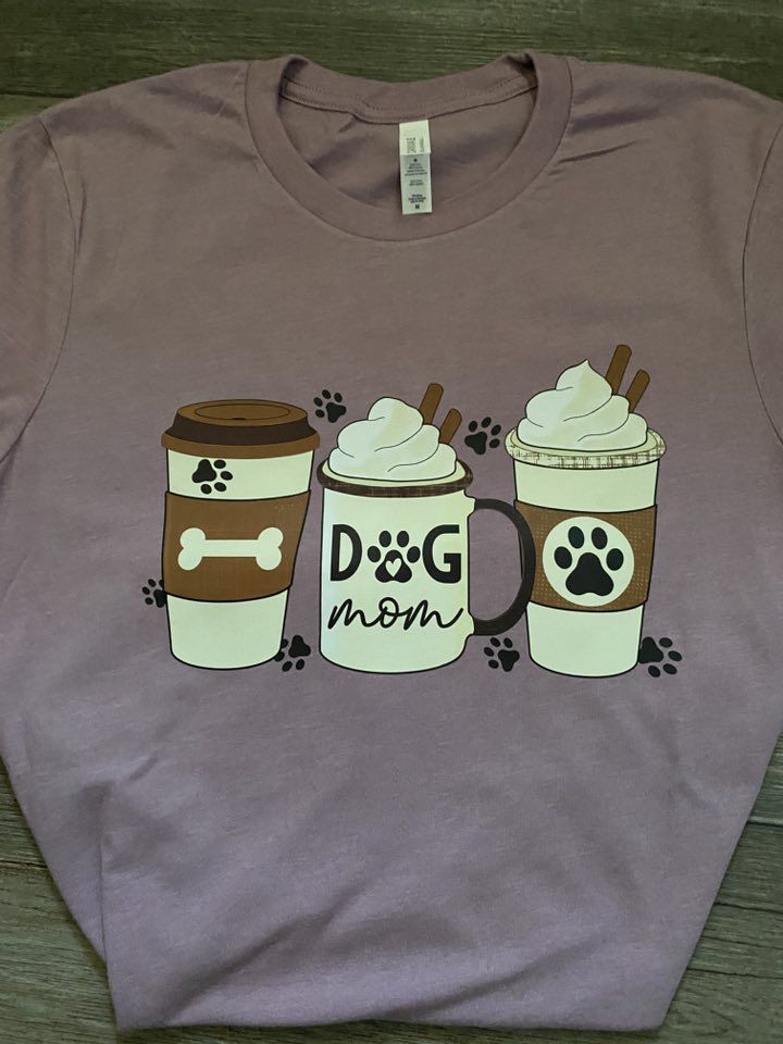Dog Mom with Cups T-shirt