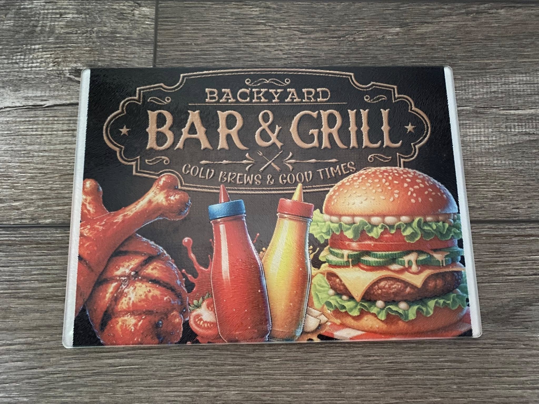Backyard Bar & Grill Cutting Board