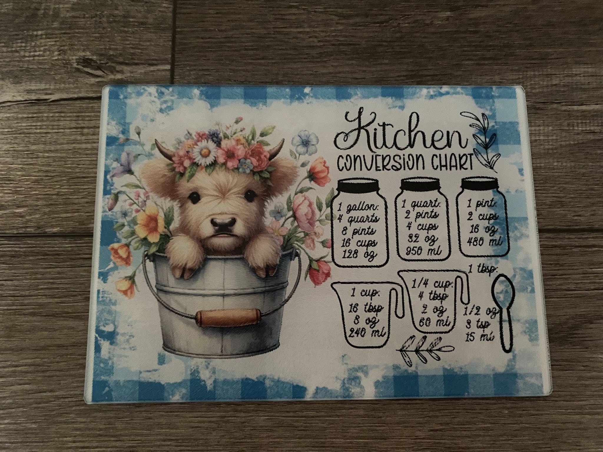 Highland Cow Conversion Cutting Board