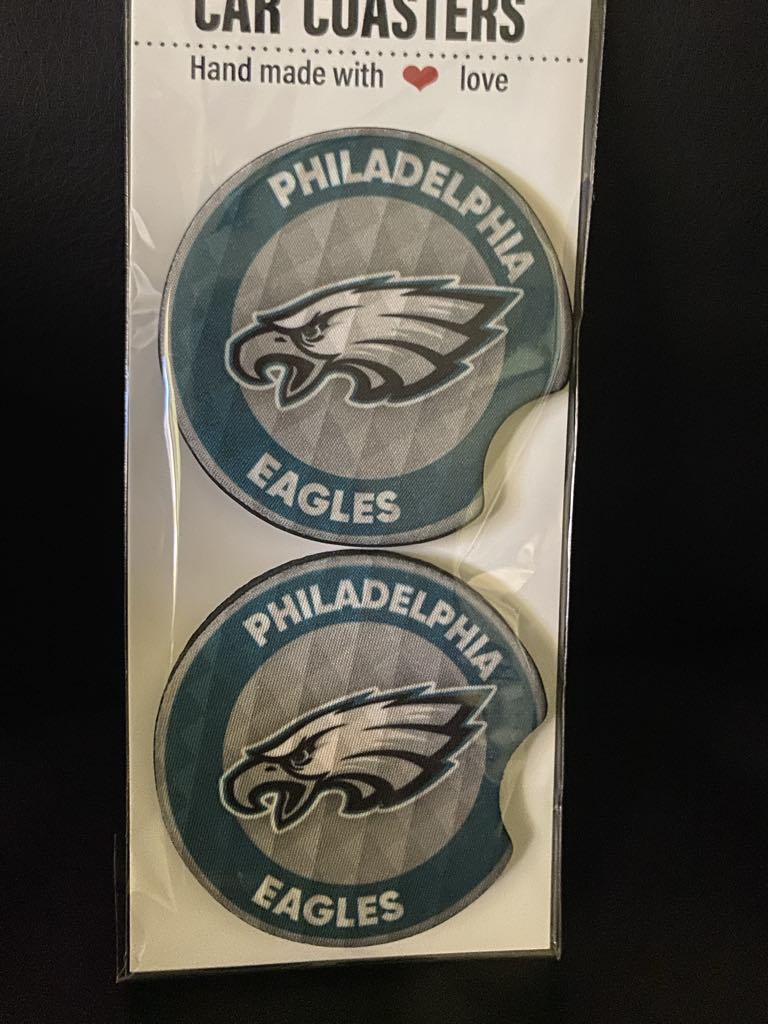 Eagles-Car coasters-set of 2