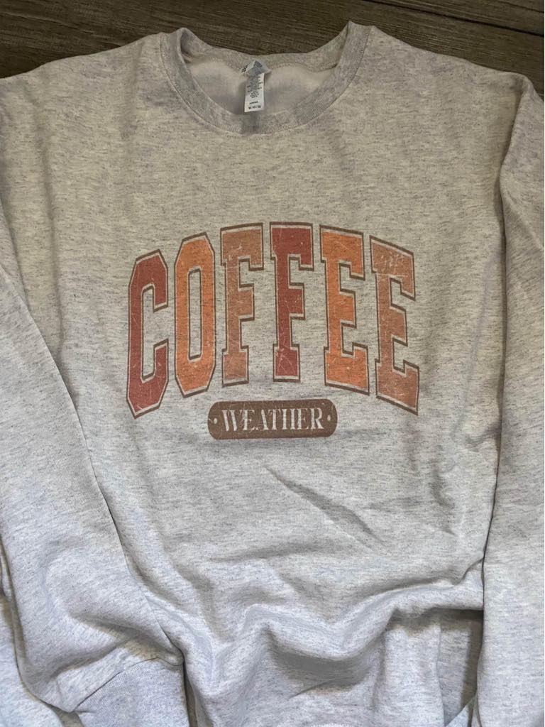 Coffee Varsity Style Sweatshirt