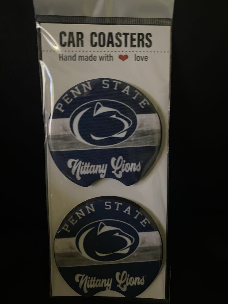 Penn State-Car coasters-set of 2