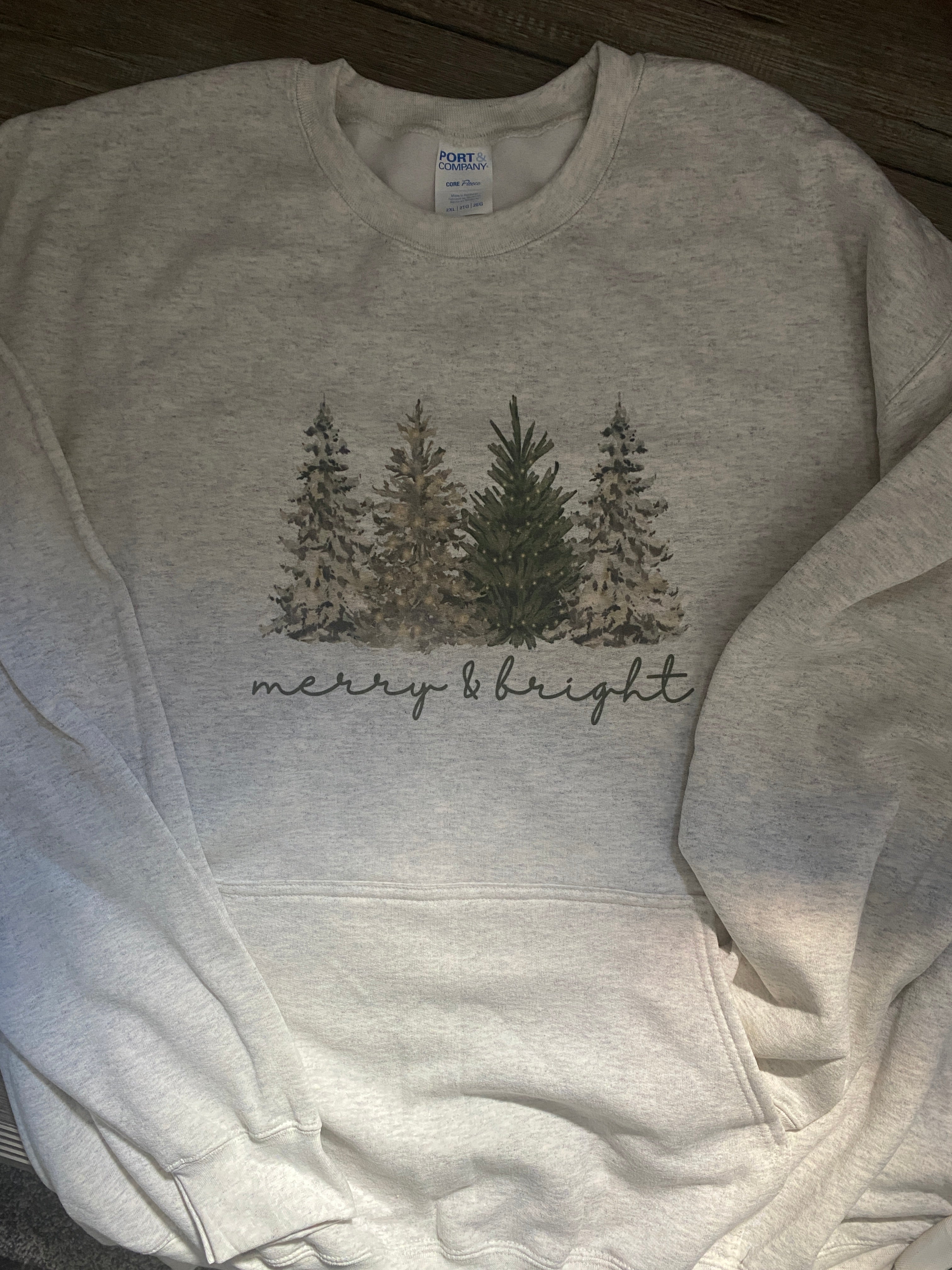 Merry Christmas Pocket Sweatshirt