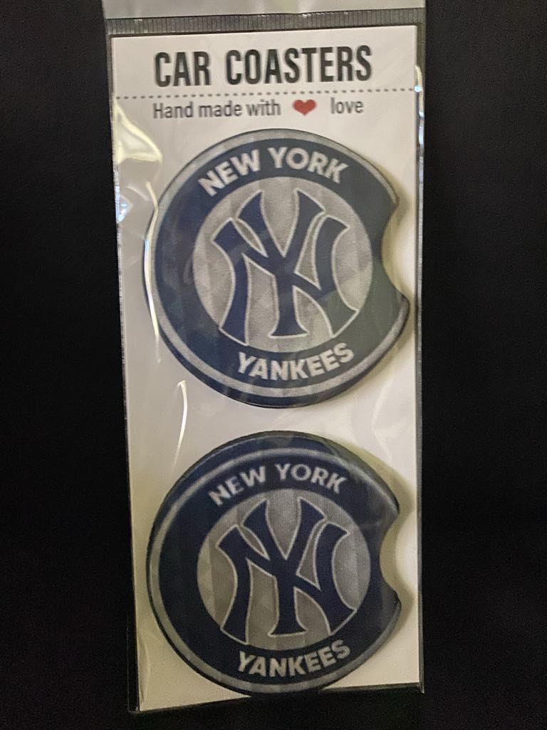 NY Yankees-Car coasters-set of 2