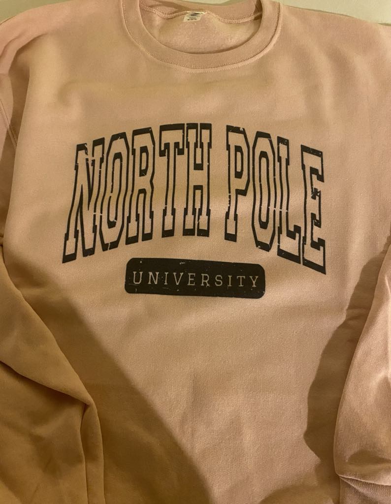 North Pole University Crewneck Sweatshirt