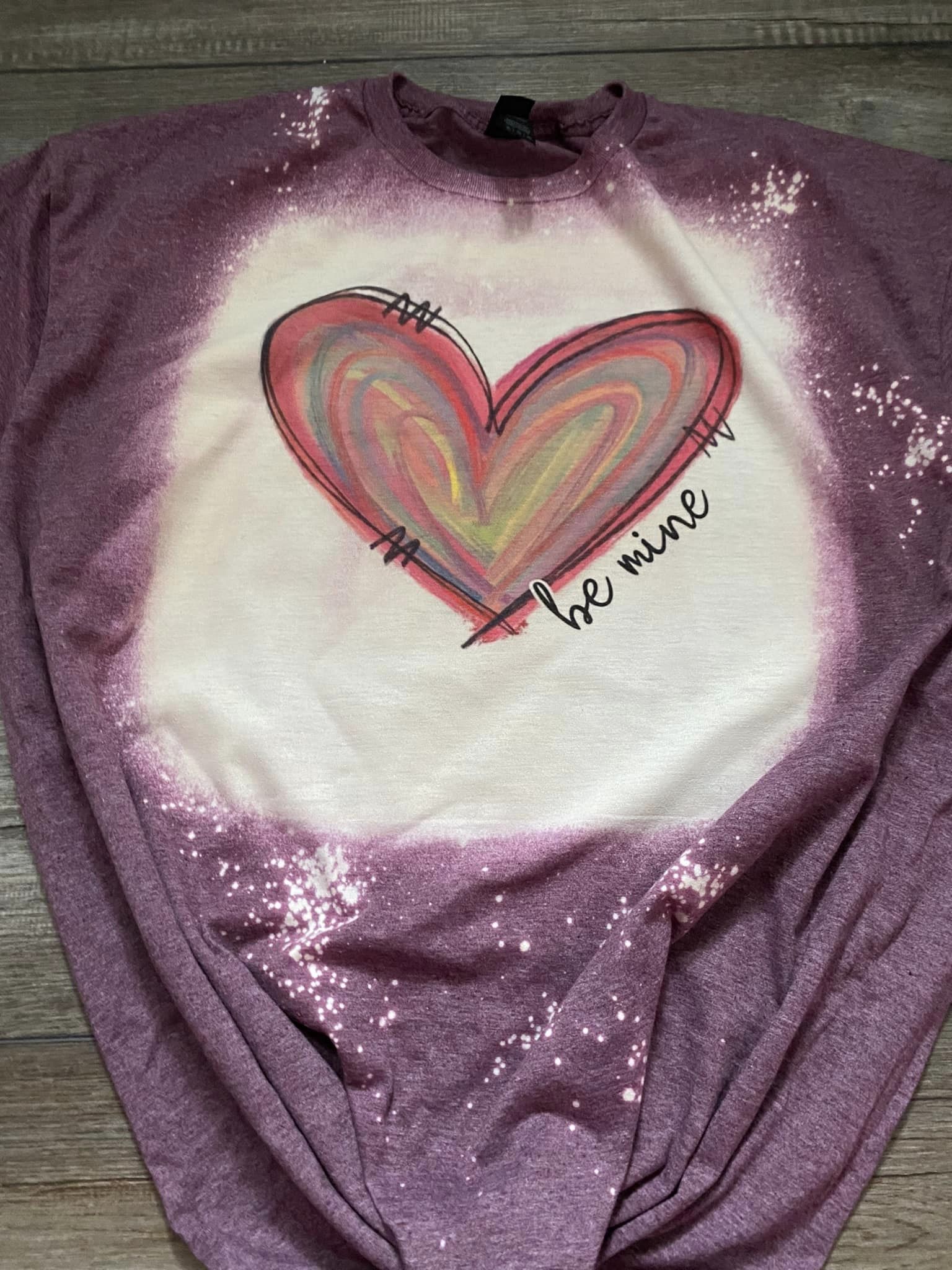 Be Mine Colored Heart Tshirt