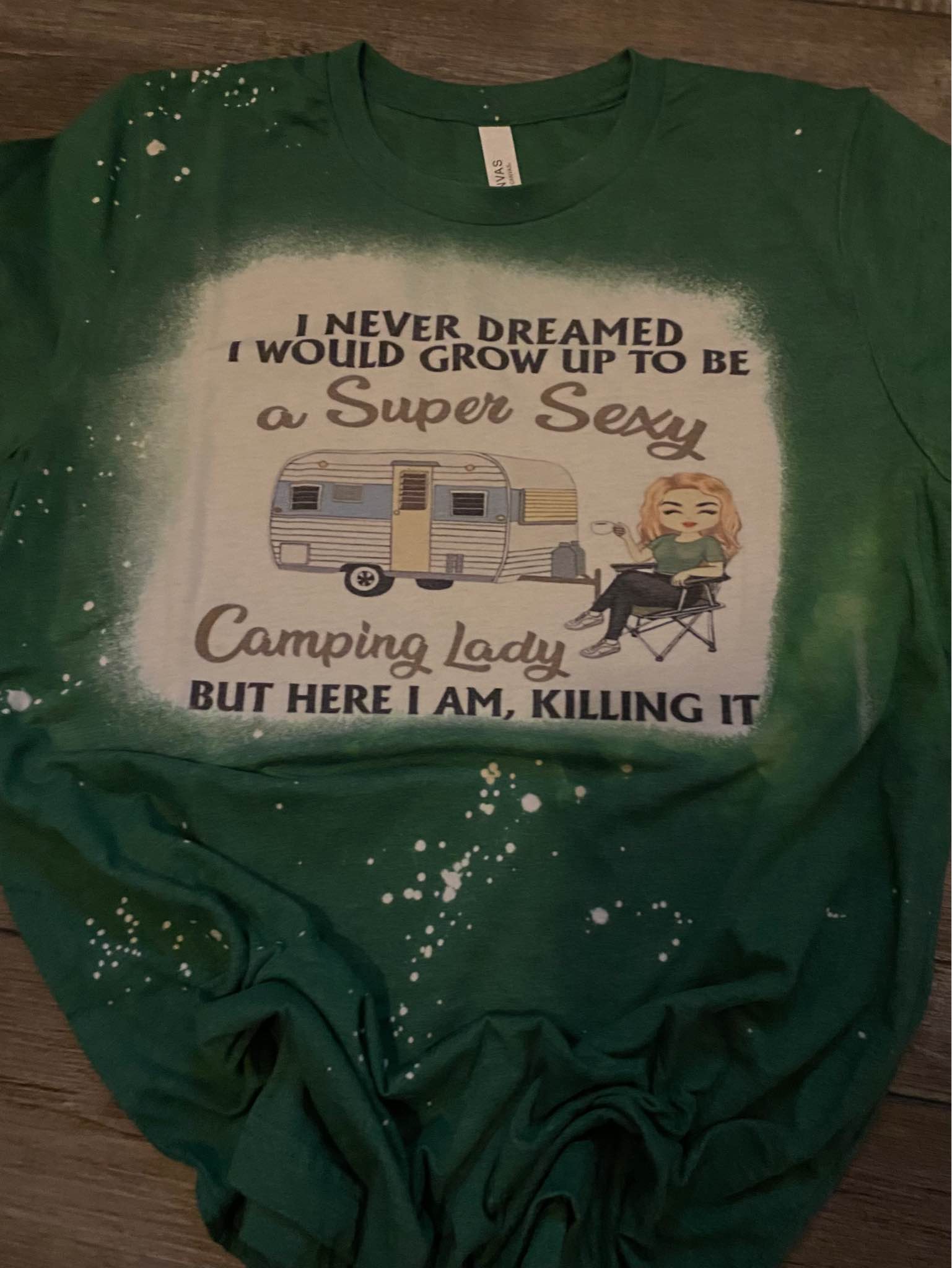 Camping Lady Tshirt