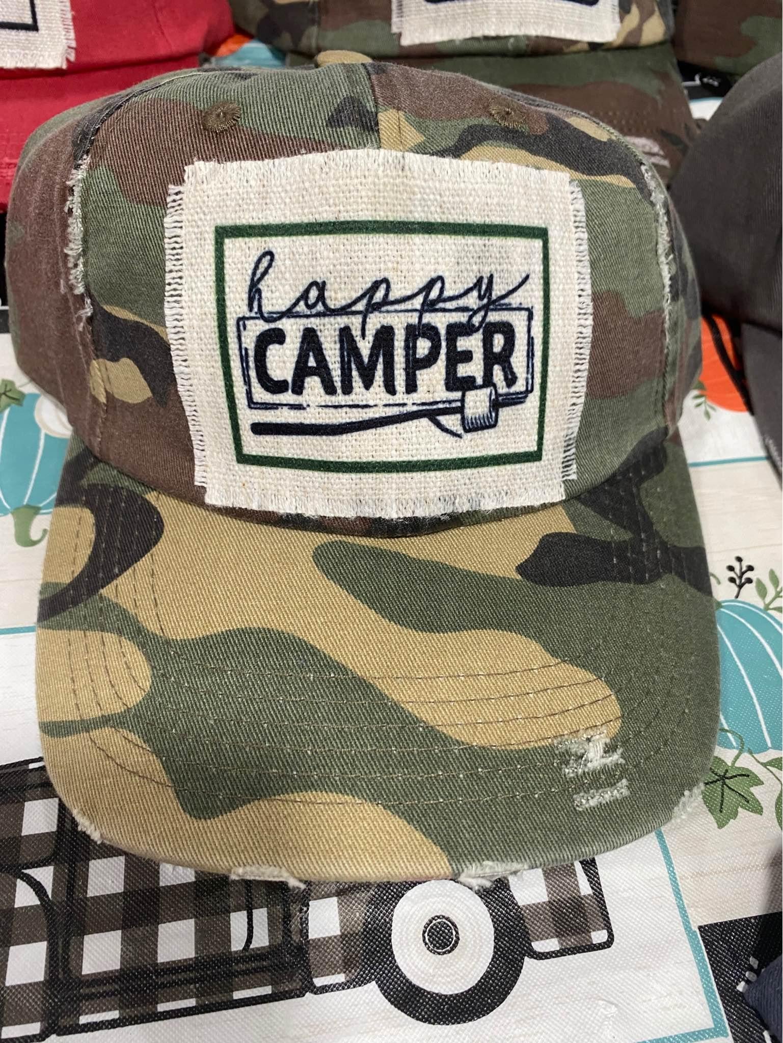 Happy Camper-Camo Hat