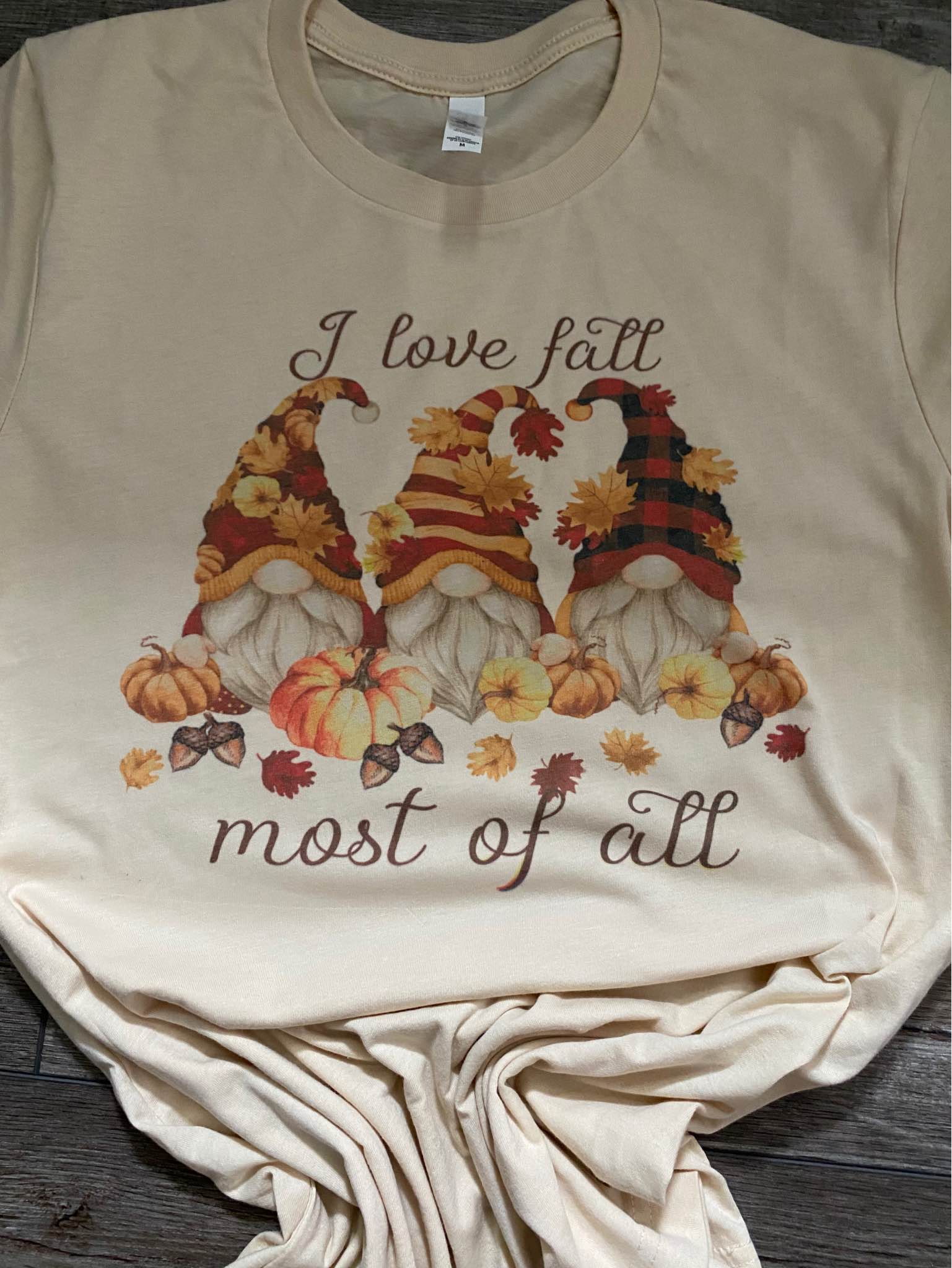 I Love Fall Gnome T-shirt