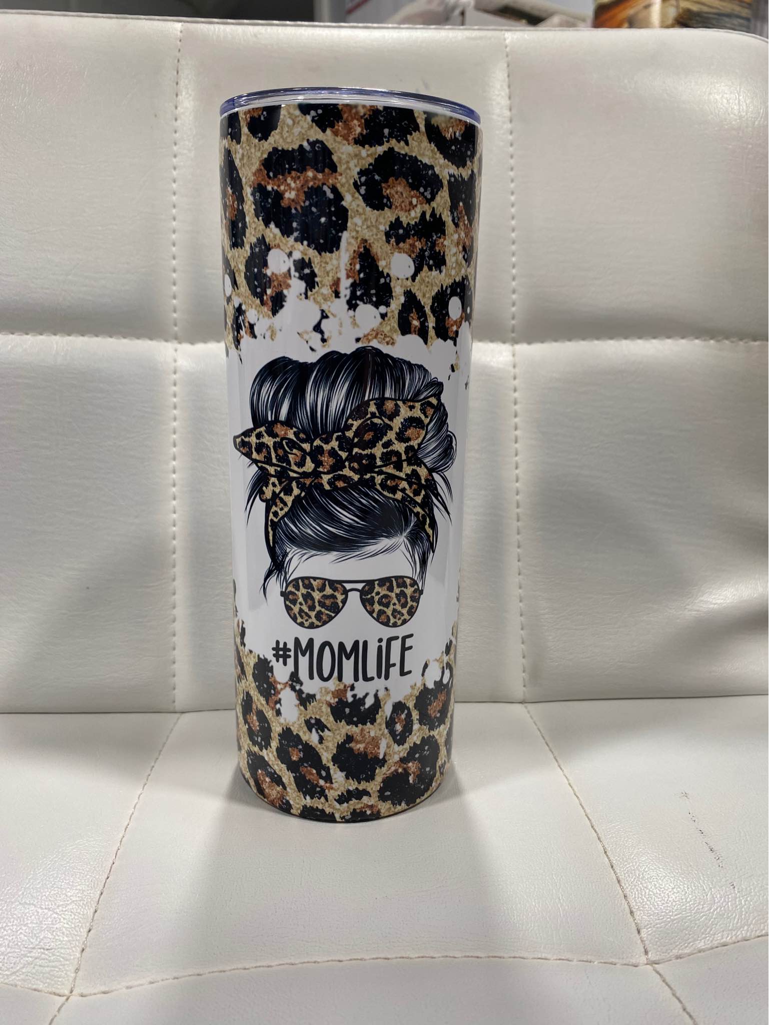 20oz Mom Life (Leopard) Tumbler