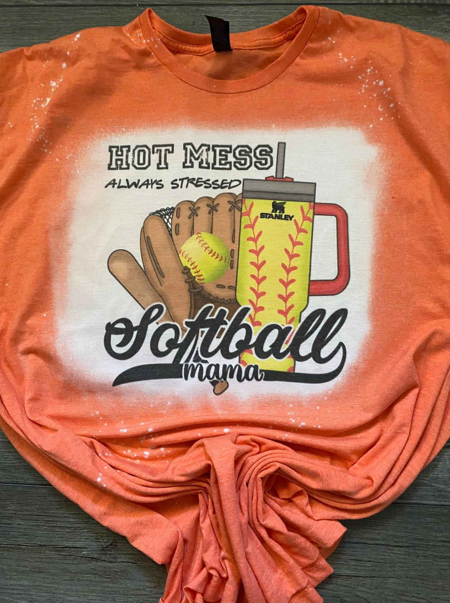 Softball Mama Hot Mess T-shirt