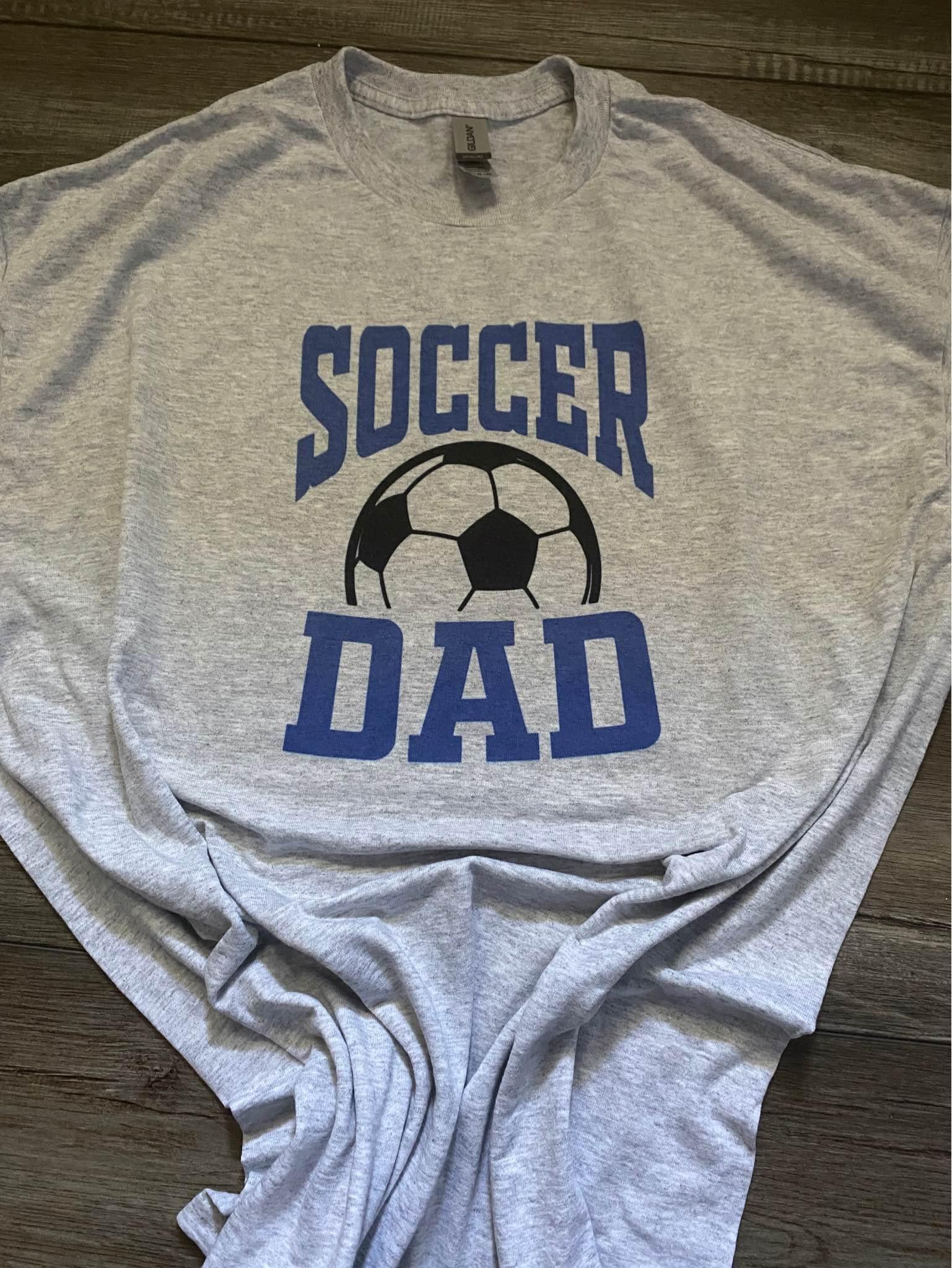 Soccer Dad-Blue T-shirt