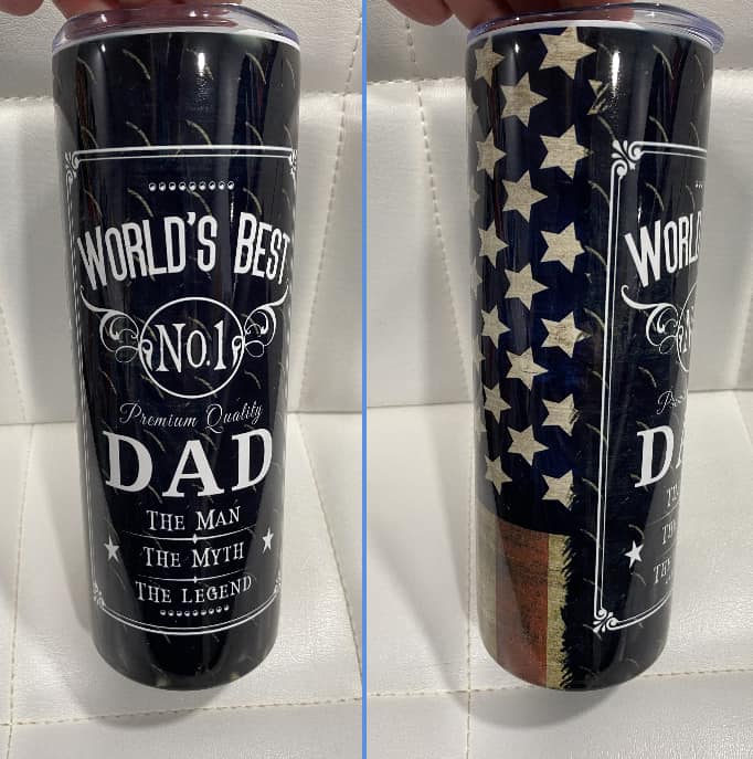 20oz World's Best Dad Tumbler