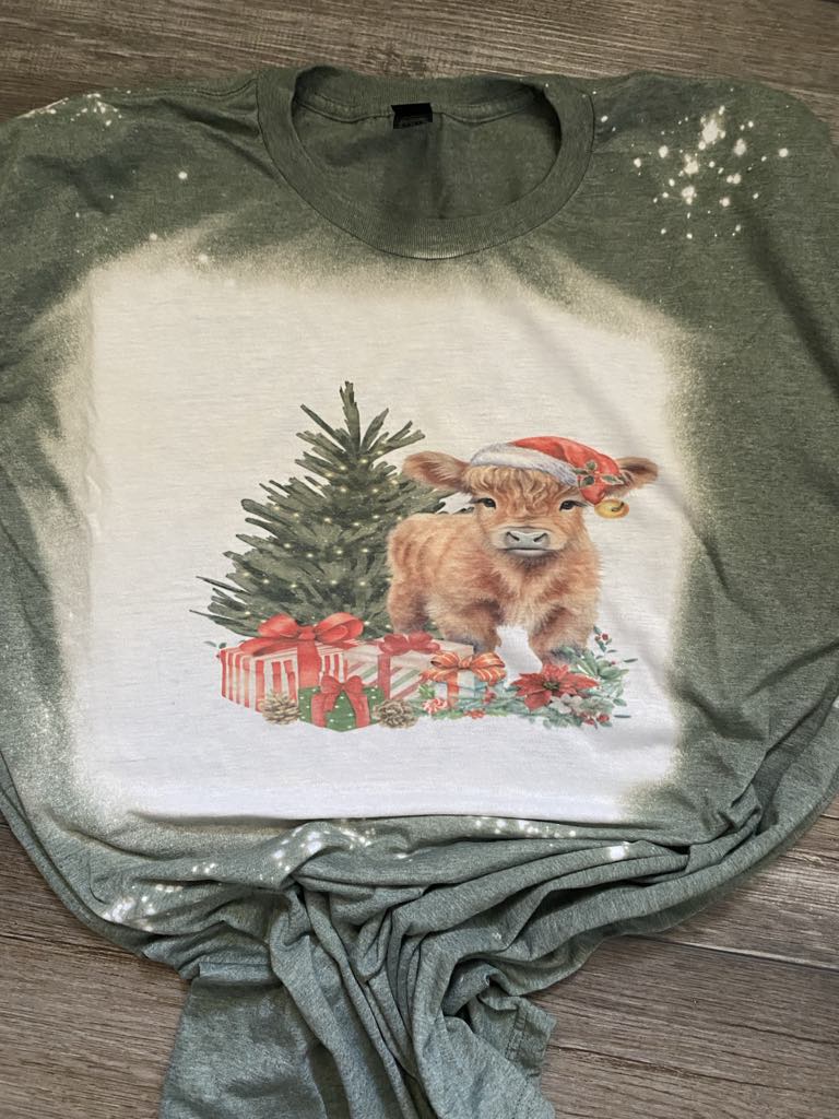 Highland Cow Christmas Tshirt