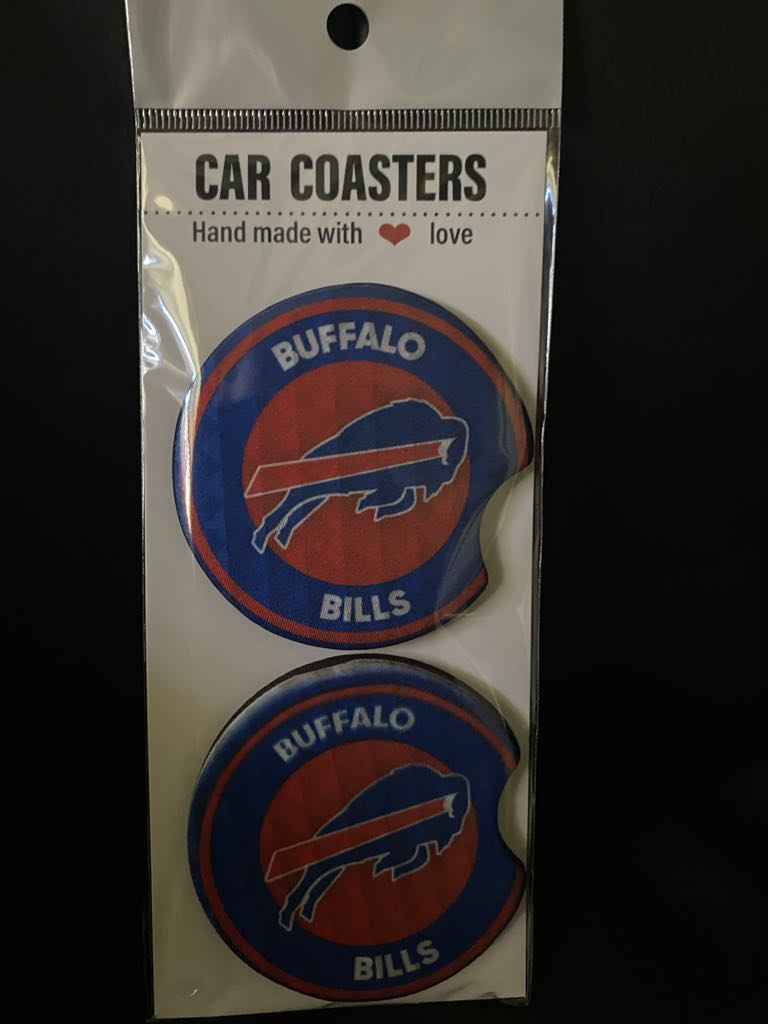 Buffalo-Car coasters-set of 2