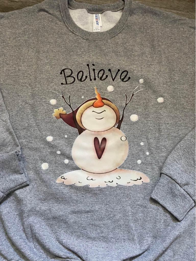 Believe (Snowman) Sweatshirt