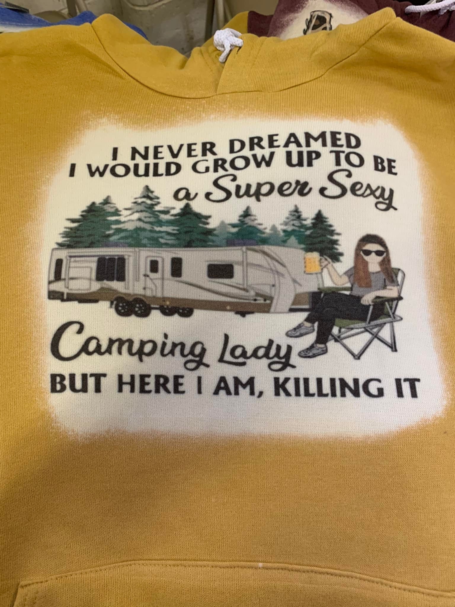 Camping Lady Hoodie