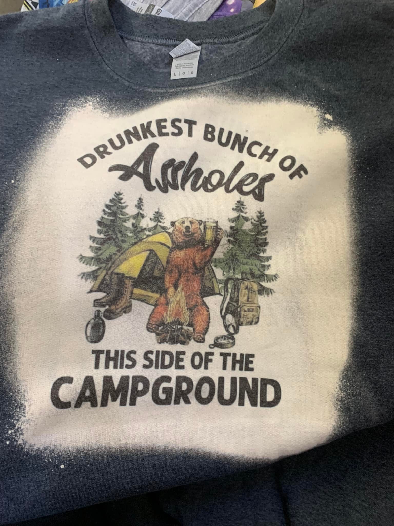 Drunkest Bunch Camping Sweatshirt